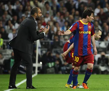 Lionel Messi, Pep Guardiola, Samir Nasri, Barcelona, UEFA Champions League, Manchester City