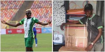 Victor Osimhen Shows He Has heart of Gold, Buys Fan Sewing Machine