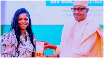 Tobi Amusan, OON, National Award, President Buhari, appearance, outfit