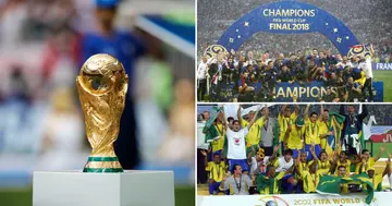 World Cup 2022, 5, Previous Winners, Running, Claim Title, France, Soccer, Sport, World, Qatar, England, Argentina, Brazil, Spain, France