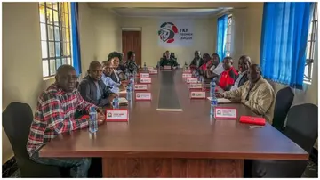 The FKF National Executive Committee in a past meeting. Photo: FKF Website.