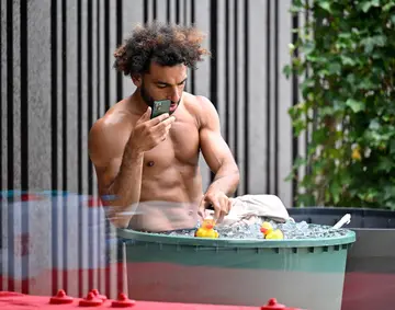 Mo Salah Ice bath