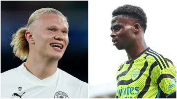 Erling Haaland, Bukayo Saka, Manchester City, Arsenal, Premier League