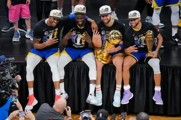 Stephen Curry, Draymond Green, Klay Thompson, Andre Iguodala, Golden State Warriors, 2022 NBA Finals