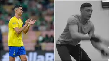 Cristiano Ronaldo was left impressed by his former teammate Mesut Ozil's body transformation