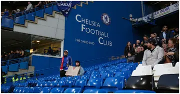 Empty seats at Stamford Bridge during the Premier League match between Chelsea and Arsenal at Stamford Bridge. Photo by Charlotte Wilson.