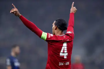 Fans React As Viral Footage of Van Dijk Hugging an Inter Milan Defender in Goal Celebration Emerges Online