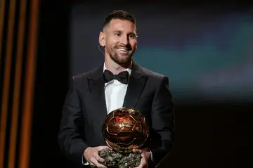 Lionel Messi won the Ballon d'Or for the eighth time on Monday, the reward for inspiring Argentina to World Cup glory last season