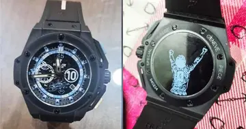 The watch was found with Wazid Hussein in India.