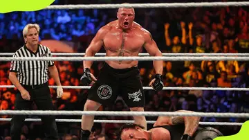 Brock Lesnar battles Undertaker in WWE 2015