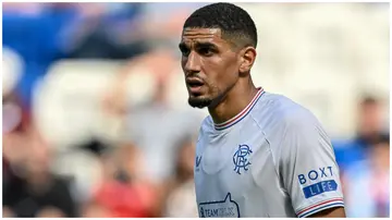 Rangers FC defender, Leon Balogun, in action in a past match. Photo: Harry Langer.