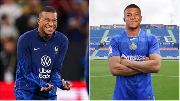 Kylian Mbappe was posted on Getafe's official social media page.
