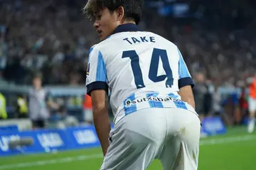 Real Sociedad's Takefusa Kubo celebrated a goal against Bilbao this season with a 'twerk' dance