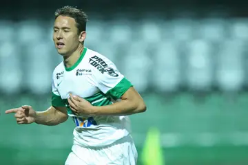 Keirrison of Coritiba during the match against Vitoria at Couto Pereira stadium on August 20, 2014, in Curitiba, Brazil