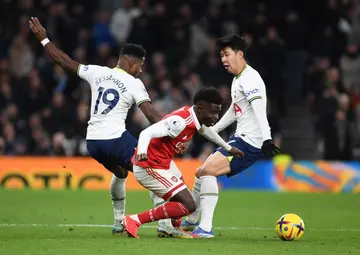 Bukayo Saka, Heung-min Son, North London Derby