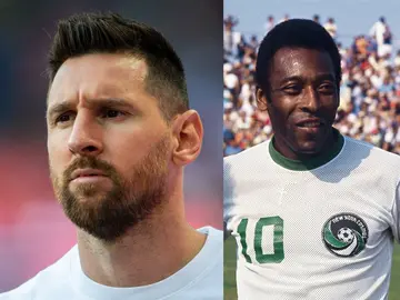 Lionel Messi vs Pele's career goals and assists