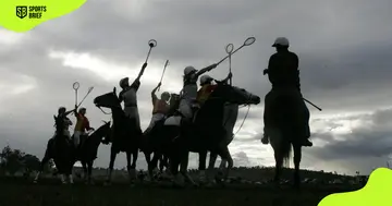 Muswellbrook Polocrosse Club in action.