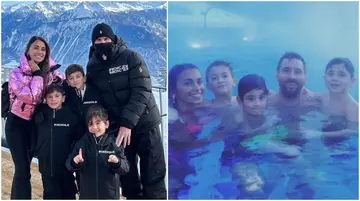 Lionel Messi, family, Swiss Alps
