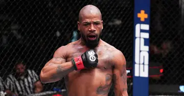 Bobby Green celebrates after his last victory in the UFC.