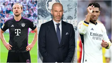 Zinedine Zidane, Jude Bellingham, Real Madrid, Bayern Munich, Champions League, winner, semi-final, second leg.