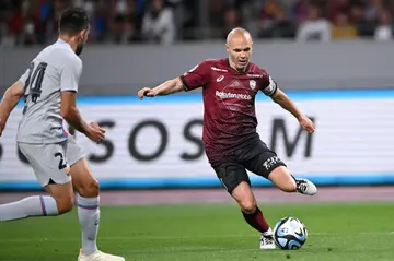 Spanish football legend Andres Iniesta played his last game for Japanese club Vissel Kobe on Saturday