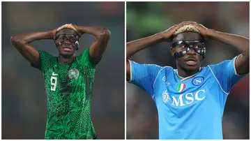 Victor Osimhen played through pains during the 2023 Africa Cup of Nations final between Nigeria and Ivory Coast. Photo: Ulrik Pedersen/Paolo Bruno.