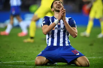 Porto midfielder Marko Grujic came close at the end with an effort which hit the crossbar