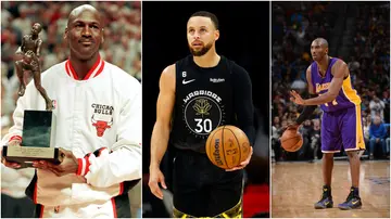 Stephen Curry, Michael Jordan, Kobe Bryant, Shaquille O'Neal, Magic Johnson, Tim Duncan, LeBron James