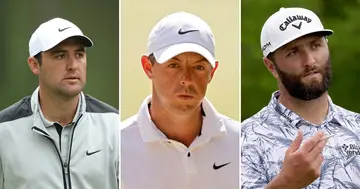 Scottie Scheffler, Rory McIlroy, Jon Rahm, 2023 Masters, Masters, Tiger Woods, Golf, Augusta National, Augusta, Green Jacket