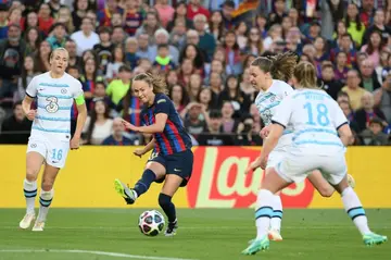 Caroline Graham Hansen scored both home and away as Barcelona won 2-1 on aggregate against Chelsea in last year's semis