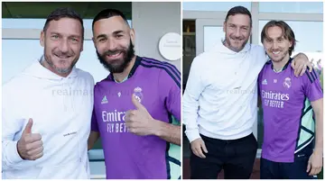 Francesco Totti, Vinicius, Toni Kroos, Karim Benzema, Luka Modric