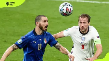 Leonardo Bonucci and Harry Kane