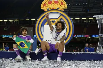 Marcelo, Enzo, Real Madrid, Santiago Bernabeu, Spain, Olympiakos, Brazil