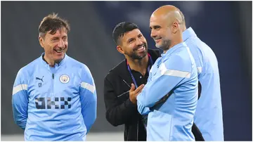 Sergio Aguero, Pep Guardiola, Manchester City, Ataturk Olympic Stadium, Istanbul, Turkey, UEFA Champions League final.