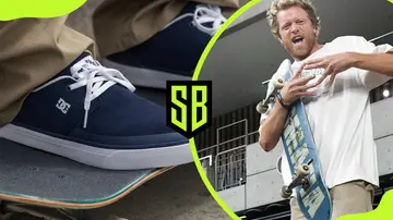 Wes Kremer's skateboard and shoe