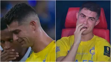 Cristiano Ronaldo, tears, Al-Nassr, Al-Hilal, Saudi King's Cup, final, heartbreak.