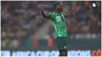 Kenneth Omeruo during the CAF Africa Cup of Nations semi-final match between Nigeria and South Africa. Photo: MB Media.