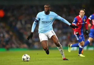 Yaya Toure of Manchester City during the UEFA Champions League