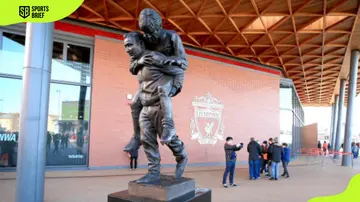 Emlyn Hughes statue Anfield