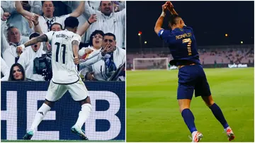 Rodrygo, Cristiano Ronaldo, Siuu, celebration, Real Madrid, brace, Valencia