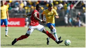 Gaston Sirino tops the list of players expected to part ways with Mamelodi Sundowns this summer. Photo:  Phill Magakoe.
