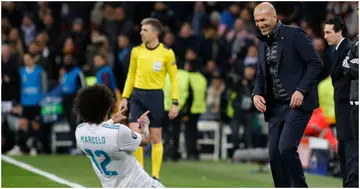 Marcelo, Zinedine Zidane, UEFA Champions League, Real Madrid, PSG.