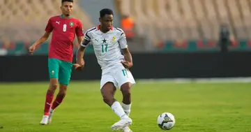 Ghanaian defender Baba Rahman played all three games for the Black Stars at the 2021 AFCON. Photo credit: @ghfootballtoday