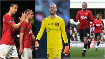 David De Gea, Rio Ferdinand, Nemanja Vidic, Wayne Rooney, Manchester United, Premier League