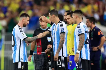 Angel Di Maria, Lionel Messi, Brazil vs Argentina