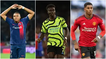 Kylian Mbappe, Bukayo Saka, Marcus Rashford, Champions League, PSG, Arsenal, Manchester United, Real Madrid, Barcelona