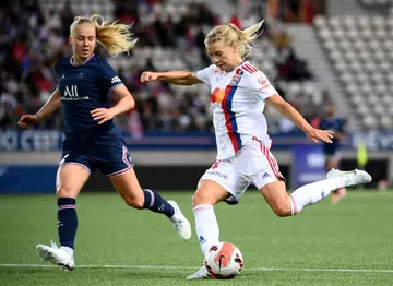 Ada Hegerberg scored the opener as Lyon won their second leg against PSG in 2022