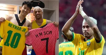 Neymar, Son-Heung Min, Brazil, South Korea, International Friendly