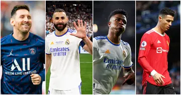 Messi, Ronaldo, Salah, Snub, Benzema, Vinicius Jr, Champions League. Team of the Season, UEFA
