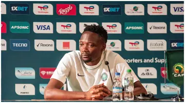 Ahmed Musa speaks on Nigeria's goalkeeping issue ahead of the Equatorial Guinea tie. Photo: @FotoNugget.